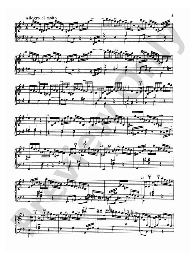 Bach - Nine Sonatas - Piano Solo (Digital Download)