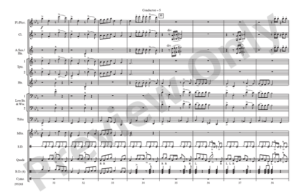 (Meet) The Flintstones – Marching Band Conductor Score & Parts (Digital Download)