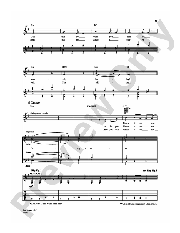 Lacrymosa - Guitar TAB (Digital Download)