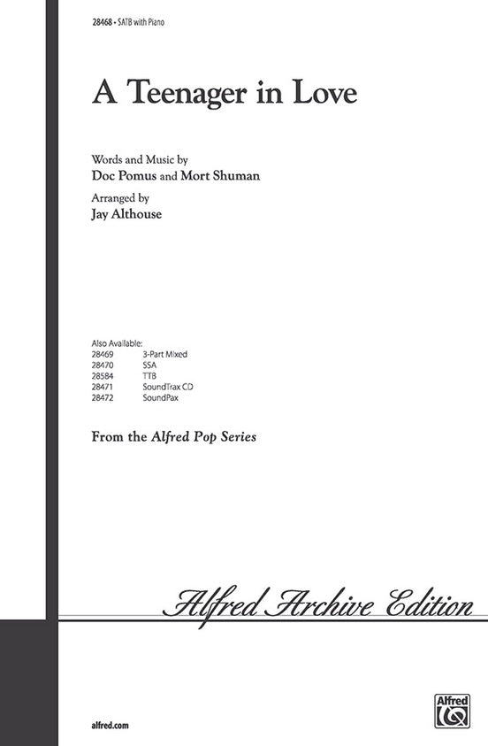 A Teenager in Love - SATB Choral Octavo (Digital Download)