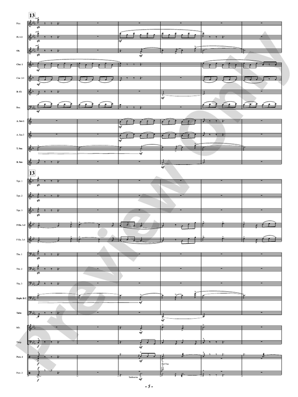 To Sail Uncharted Waters - Concert Band Conductor Score & Parts(Digital Download)