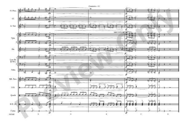 Burn It to the Ground – Marching Band Conductor Score & Parts (Digital Download)