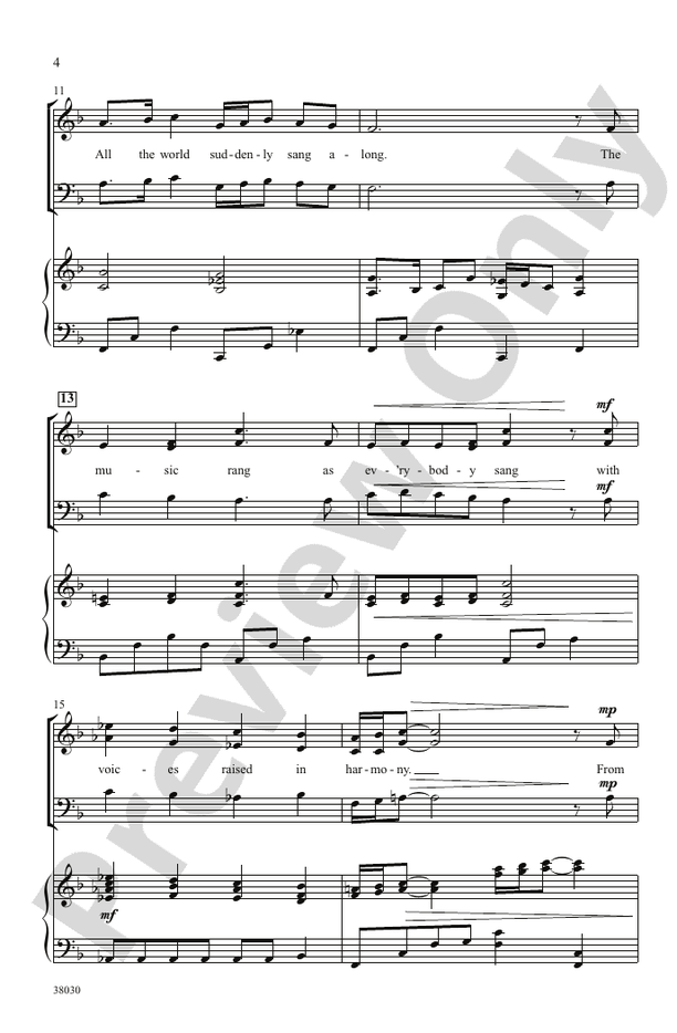 Everyone Sang – SAB Choral Octavo (Digital Download)
