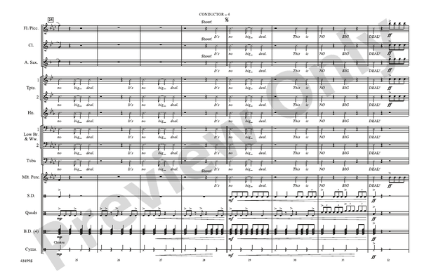 This Is How We Do – Marching Band Conductor Score & Parts (Digital Download)