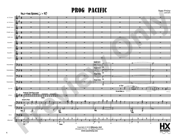 Prog Pacific – Jazz Ensemble Conductor Score & Parts (Digital Download)