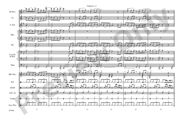 Into the Night – Marching Band Conductor Score & Parts (Digital Download)