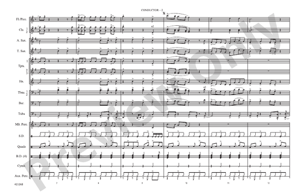 Treasure – Marching Band Conductor Score & Parts (Digital Download)