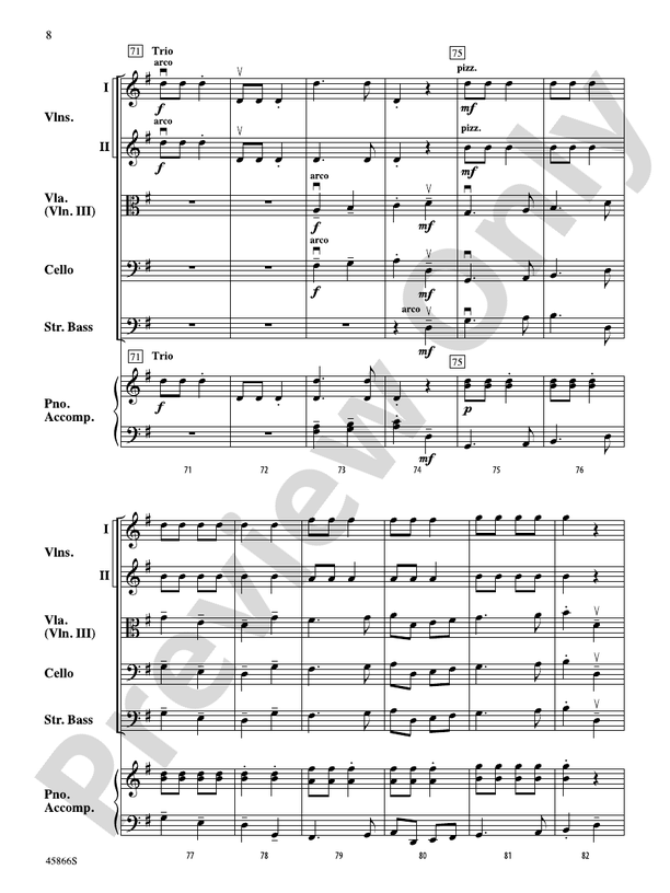 The Polka Dot Polka - String Orchestra Conductor Score & Parts (Digital Download)