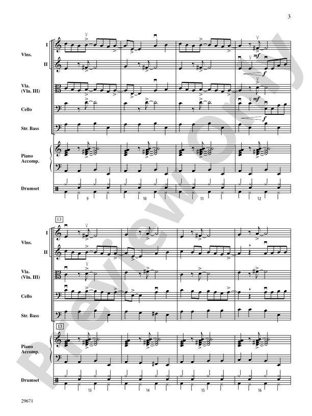 Moondance - String Orchestra Conductor Score & Parts (Digital Download)