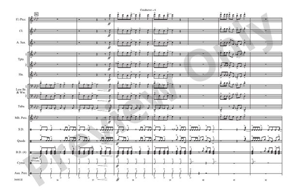 Wake Me Up When September Ends / Homecoming – Marching Band Conductor Score & Parts (Digital Download)
