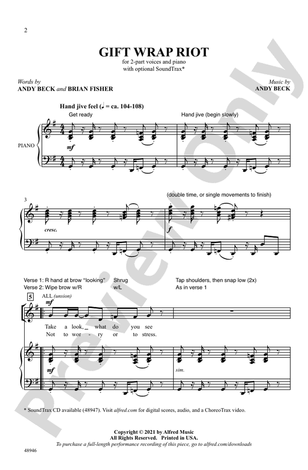 Gift Wrap Riot – 2-Part Choral Octavo (Digital Download)