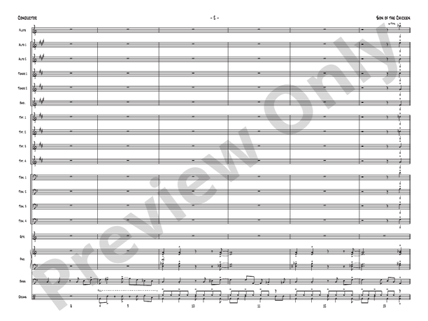 Son of the Chicken – Jazz Ensemble Conductor Score & Parts (Digital Download)