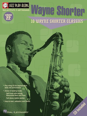 Wayne Shorter - Jazz Play-Along Volume 22 - Bb Instrument|Bass Clef Instrument|C Instrument|Eb Instrument Hal Leonard Lead Sheet /CD