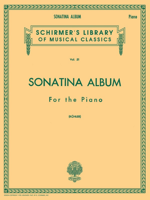 Sonatina Album: Schirmers Library of Musical Classics 51 - Piano Solo Schirmer 50252360