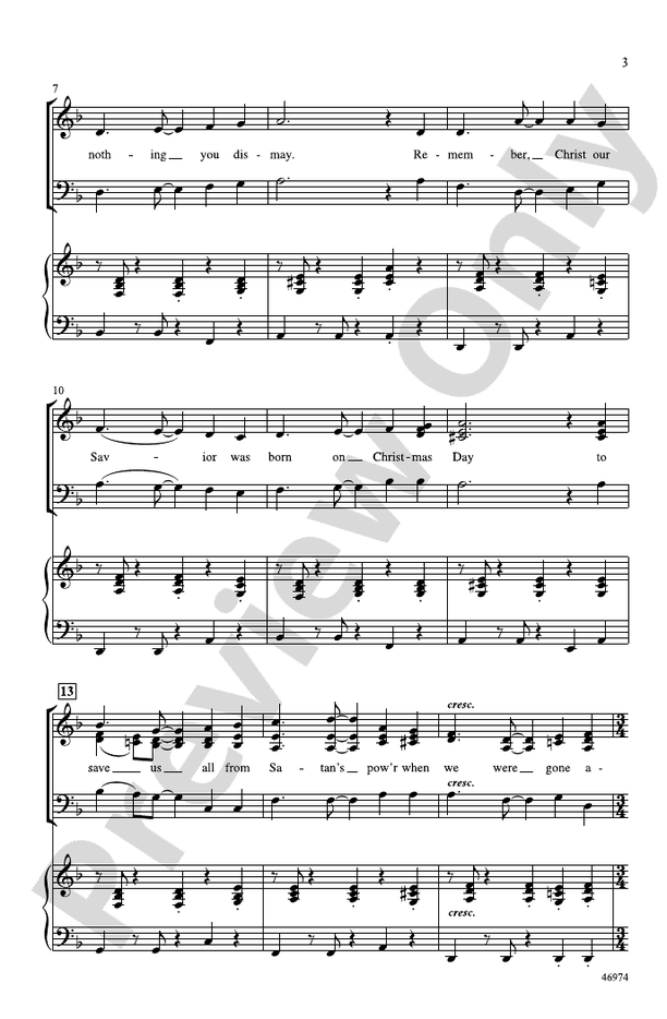 God Rest Ye Merry, Gentlemen – SSAB Choral Octavo (Digital Download)