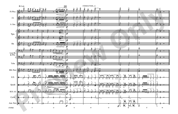 I'm a Mess – Marching Band Conductor Score & Parts (Digital Download)