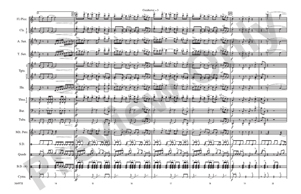 Kashmir – Marching Band Conductor Score & Parts (Digital Download)