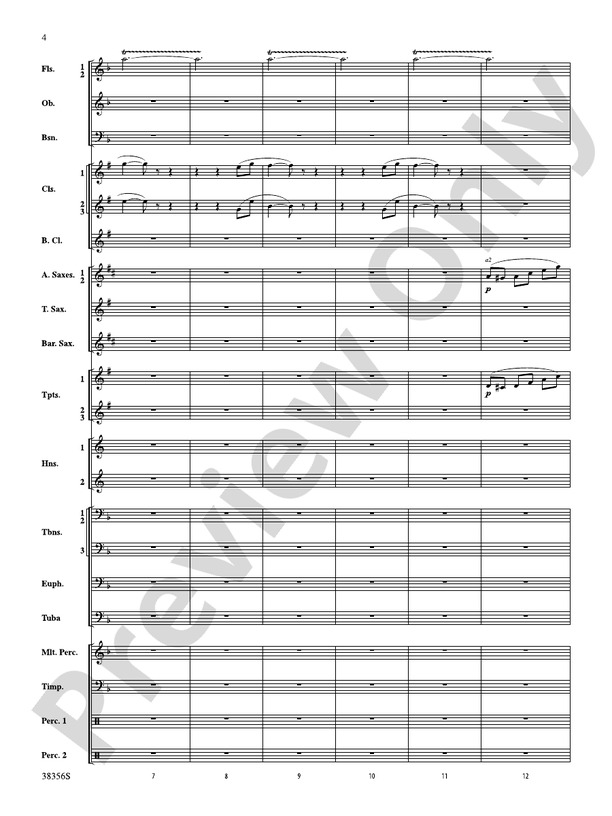 Barcarolle (from The Tales of Hoffman) - Concert Band Conductor Score & Parts (Digital Download)