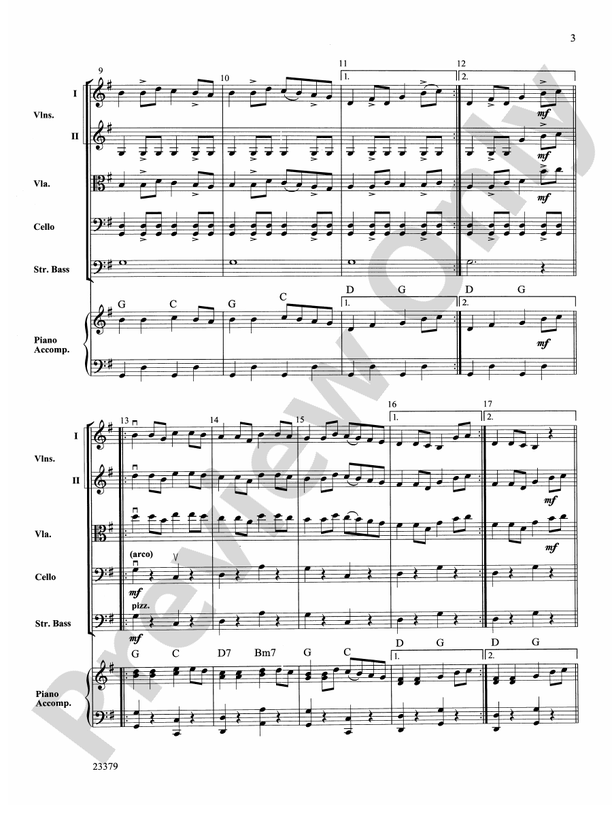 Old Molly Hare – String Orchestra Conductor Score & Parts (Digital Download)