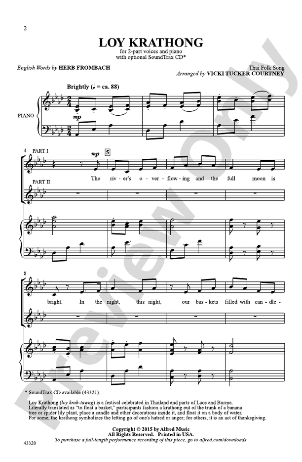 Loy Krathong – 2-Part Choral Octavo (Digital Download)