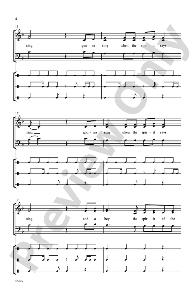 Gonna Sing – 3-Part Mixed, a cappella Choral Octavo (Digital Download)