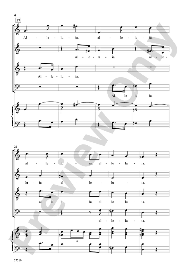 Alleluia (from Veni Sancte Spiritus) - SATB Choral Octavo (Digital Download)