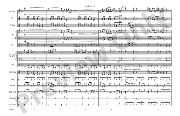 Soul Man – Marching Band Conductor Score & Parts (Digital Download)
