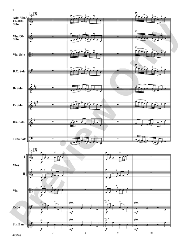 A Chameleon Concerto - String Orchestra Conductor Score & Parts (Digital Download)