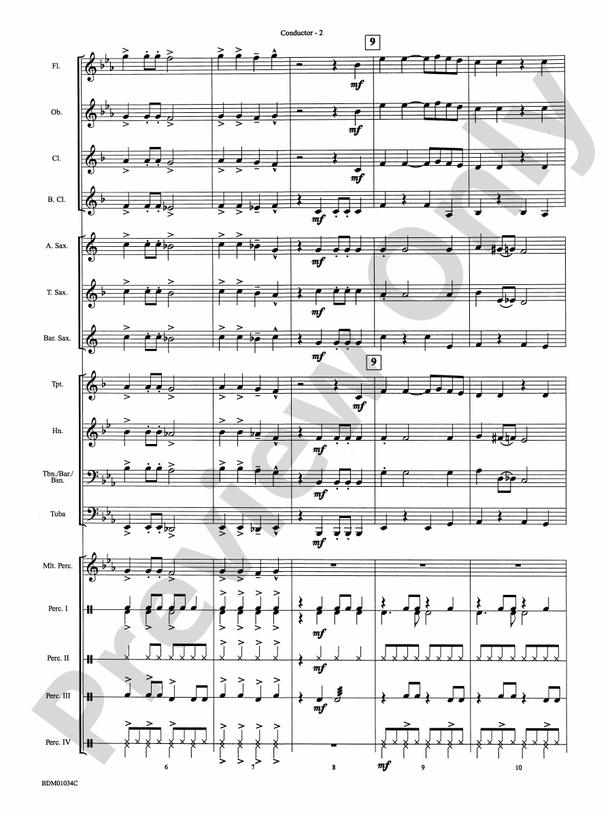 Christmas Bossa Nova - Concert Band Conductor Score & Parts (Digital Download)