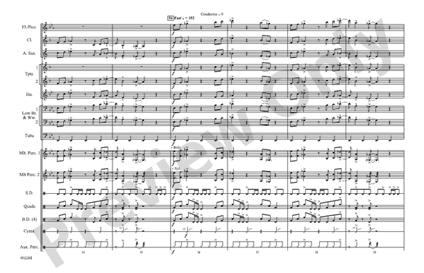 Die Another Day / Live and Let Die / James Bond Theme – Marching Band Conductor Score & Parts (Digital Download)