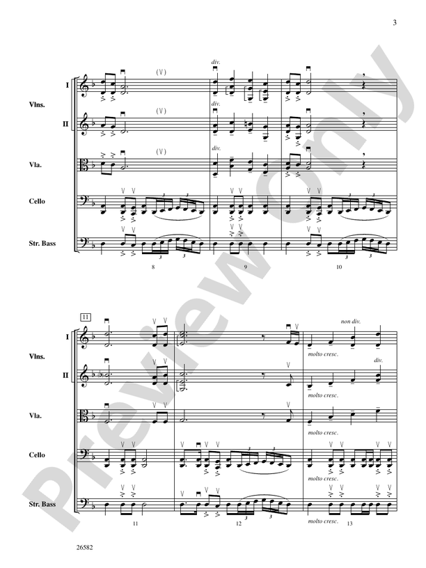 Gathering Storms (Movement 2 from American Serenade Symphony) – String Orchestra Conductor Score & Parts (Digital Download)