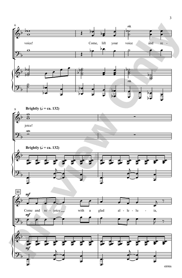 Lift Your Voice and Rejoice! – 3-Part Mixed Choral Octavo (Digital Download)