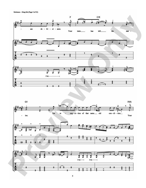 Sting Me - Guitar TAB (Digital Download)