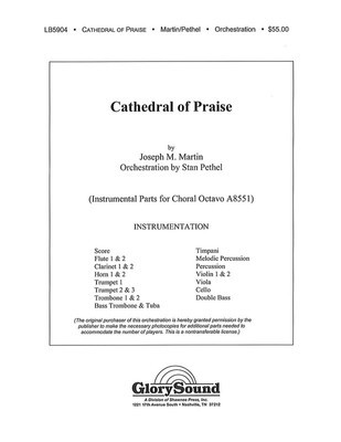 Cathedral of Praise - Joseph M. Martin - Shawnee Press Score/Parts
