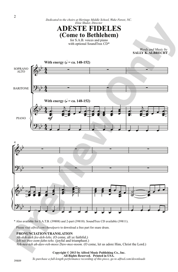 Adeste Fideles - SAB Choral Octavo (Digital Download)