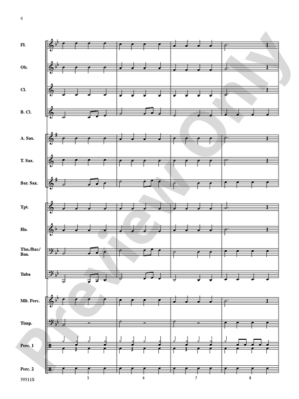 Short Cuts for Beginning Band -- #2 - Concert Band Conductor Score & Parts (Digital Download)