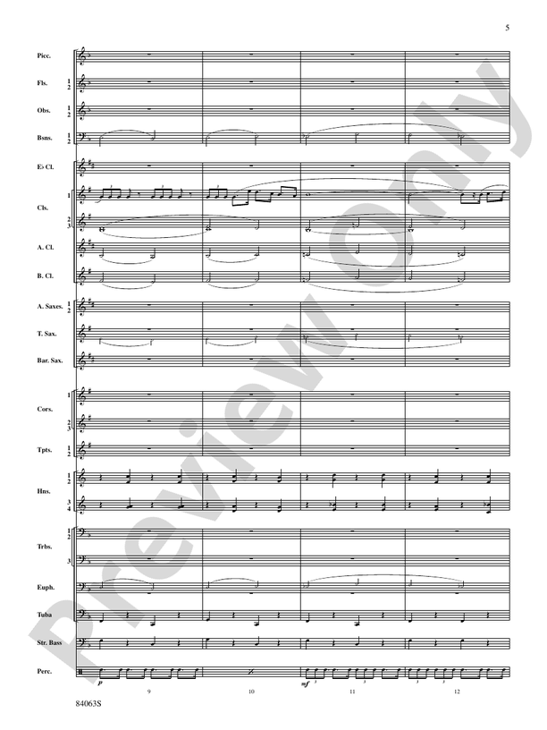 Sandpaper Ballet - Concert Band Conductor Score & Parts (Digital Download)