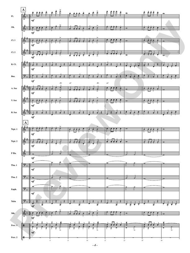Right About March - Concert Band Conductor Score & Parts (Digital Download)