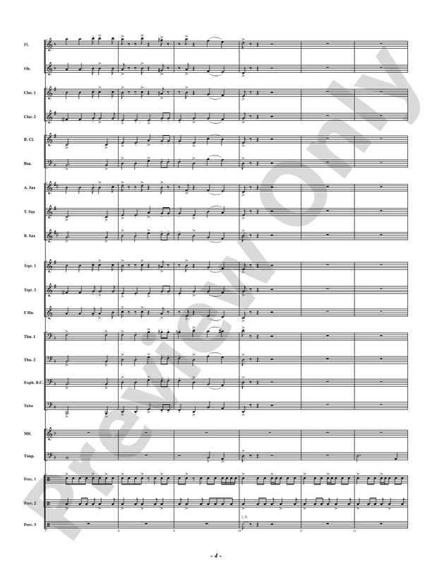 Adventures in Rhythm - Concert Band Conductor Score & Parts(Digital Download)