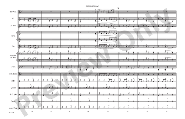 Liar – Marching Band Conductor Score & Parts (Digital Download)