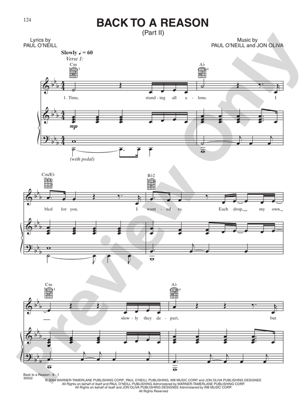 Back to a Reason (Part II) -  Trans-Siberian Orchestra - PVG (Digital Download)