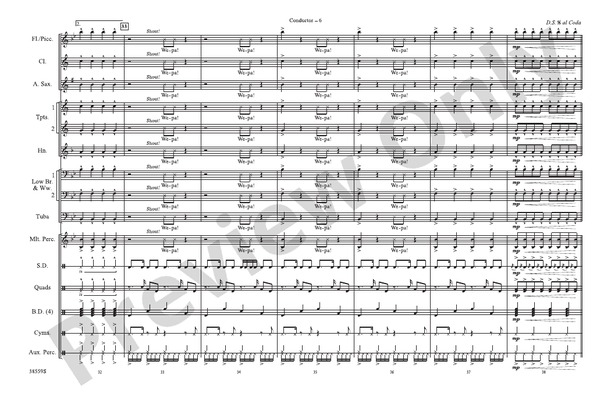 Wepa – Marching Band Conductor Score & Parts (Digital Download)