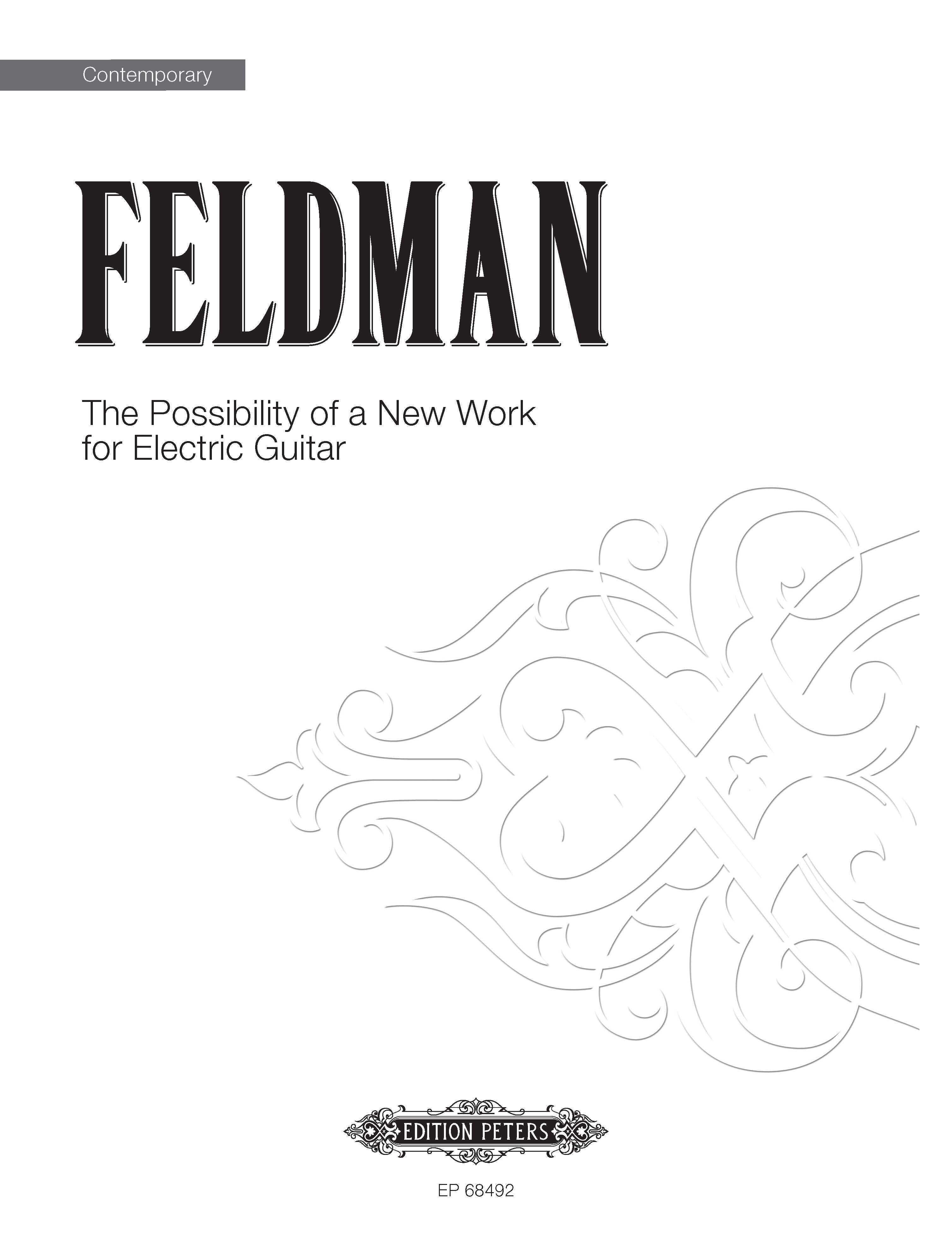 The Possibility Of A New Work For Electric Guitar (EP68492) - Electric Guitar (Digital Download)