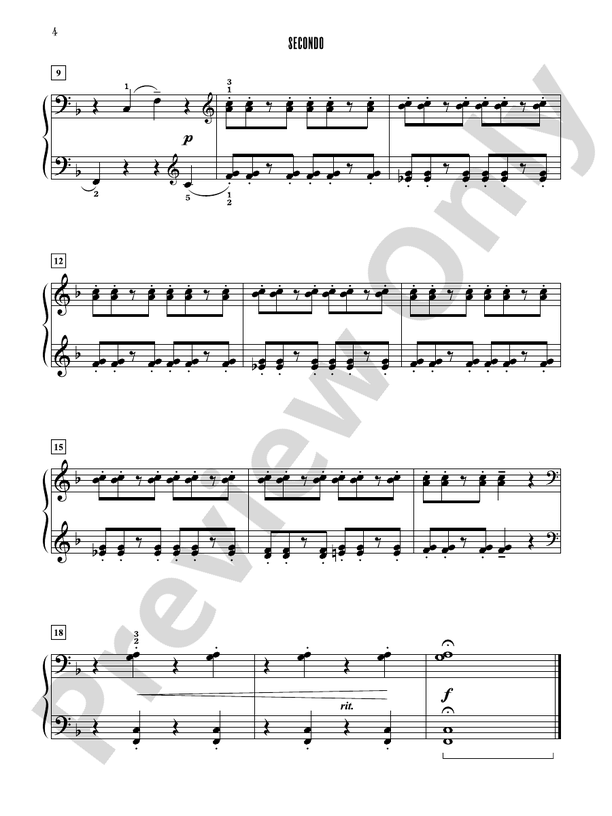 Contest Winners for Two, Book 3: 9 Original Piano Duets from the Alfred, Belwin, and Myklas Libraries - 1 Piano, 4 Hands (Digital Download)