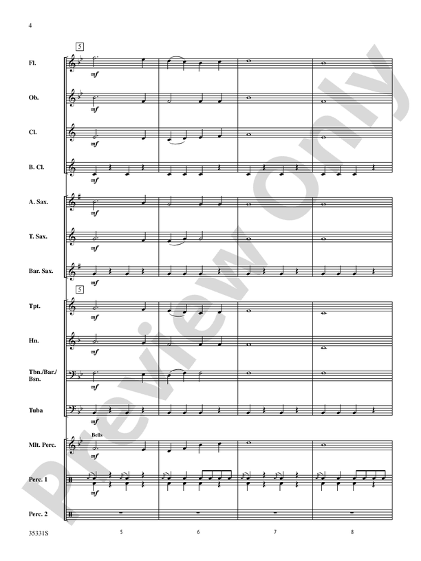 Marching On - Concert Band Conductor Score & Parts (Digital Download)