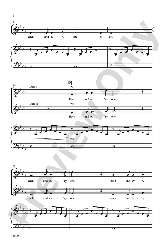 Each and Every One – 2-Part Choral Octavo (Digital Download)