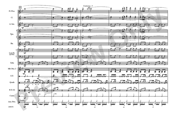 Los Conquistadores – Marching Band Conductor Score & Parts (Digital Download)