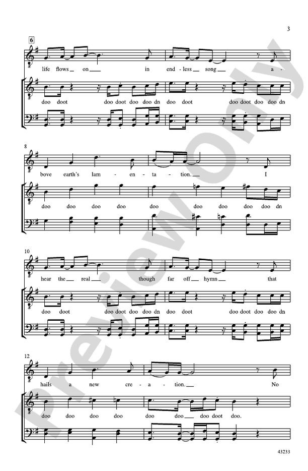 How Can I Keep from Singing? – TTBB, a cappella (Digital Download)