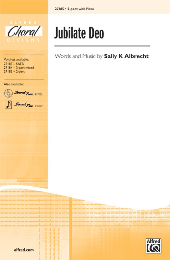 Jubilate Deo - Arr. Sally K. Albrecht – 2-Part Choral Octavo (Digital Download)