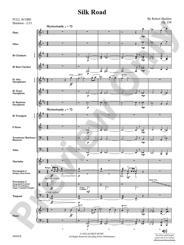 Silk Road - Concert Band Conductor Score & Parts (Digital Download)